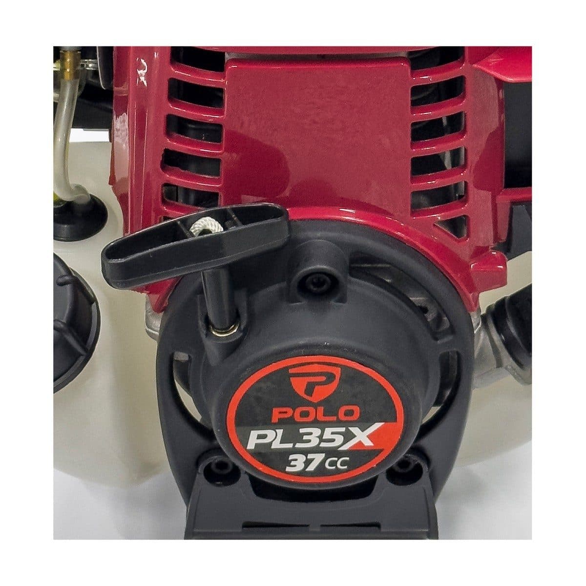 POLO เครื่องตัดหญ้าสะพายข้าง 4 จังหวะ 37 ซีซี รุ่น PL35X กำลังเครื่องยนต์ 0.8-0.85 กิโลวัตต์ (1.09-1.15 แรงม้า) ถังน้ำมัน 0.6 ลิตร (โปโล)