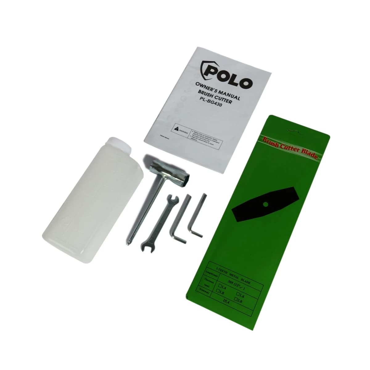 POLO เครื่องตัดหญ้าสะพายหลัง ข้ออ่อน 2 จังหวะ 43 ซีซี รุ่น PL-BG430 กำลังเครื่องยนต์ 1.35 กิโลวัตต์ (1.5 แรงม้า) ถังน้ำมัน 0.65 ลิตร (โปโล)