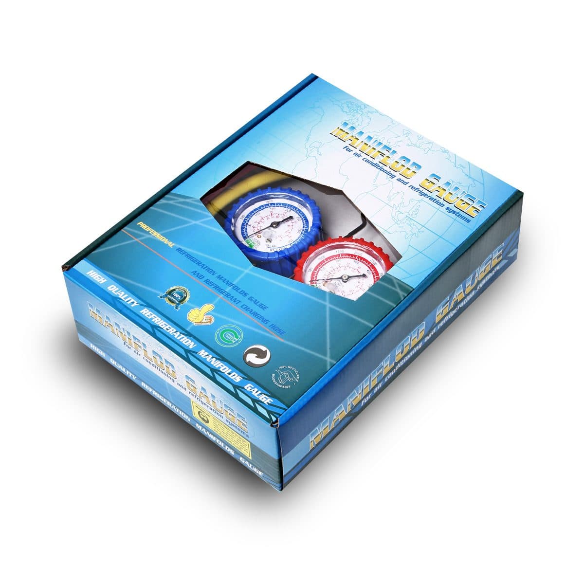 ชุดเกจ์วัดแรงดัน+ สายน้ำยา/R12&amp;R22-90 CM