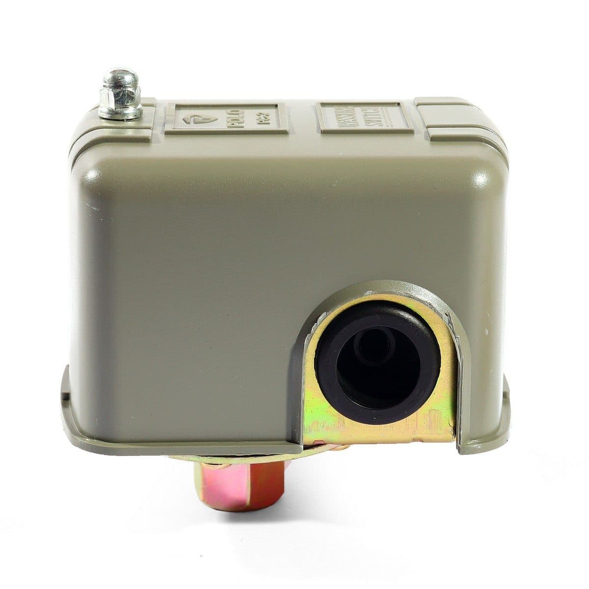 POLO สวิทช์แรงดัน 220 โวลต์ 1.38 - 2.76 บาร์ (20 - 40 PSI) รุ่น PC-2 เกลียวใน 1/4 นิ้ว อุณหภูมิสูงสุด 40-60°C ระดับการป้องกันน้ำ กับฝุ่น IP2