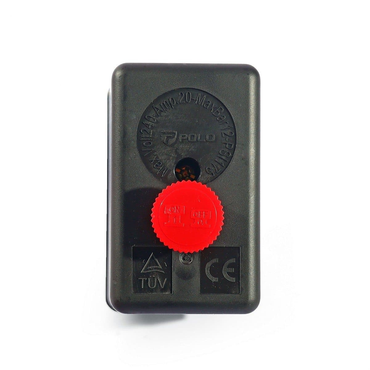 POLO สวิตช์ควบคุมแรงดัน ระบบลม (1 WAY) รุ่น PC-7 ช่วงแรงดัน 20-175 PSI ใช้งานสำหรับปั๊มลม (โปโล)