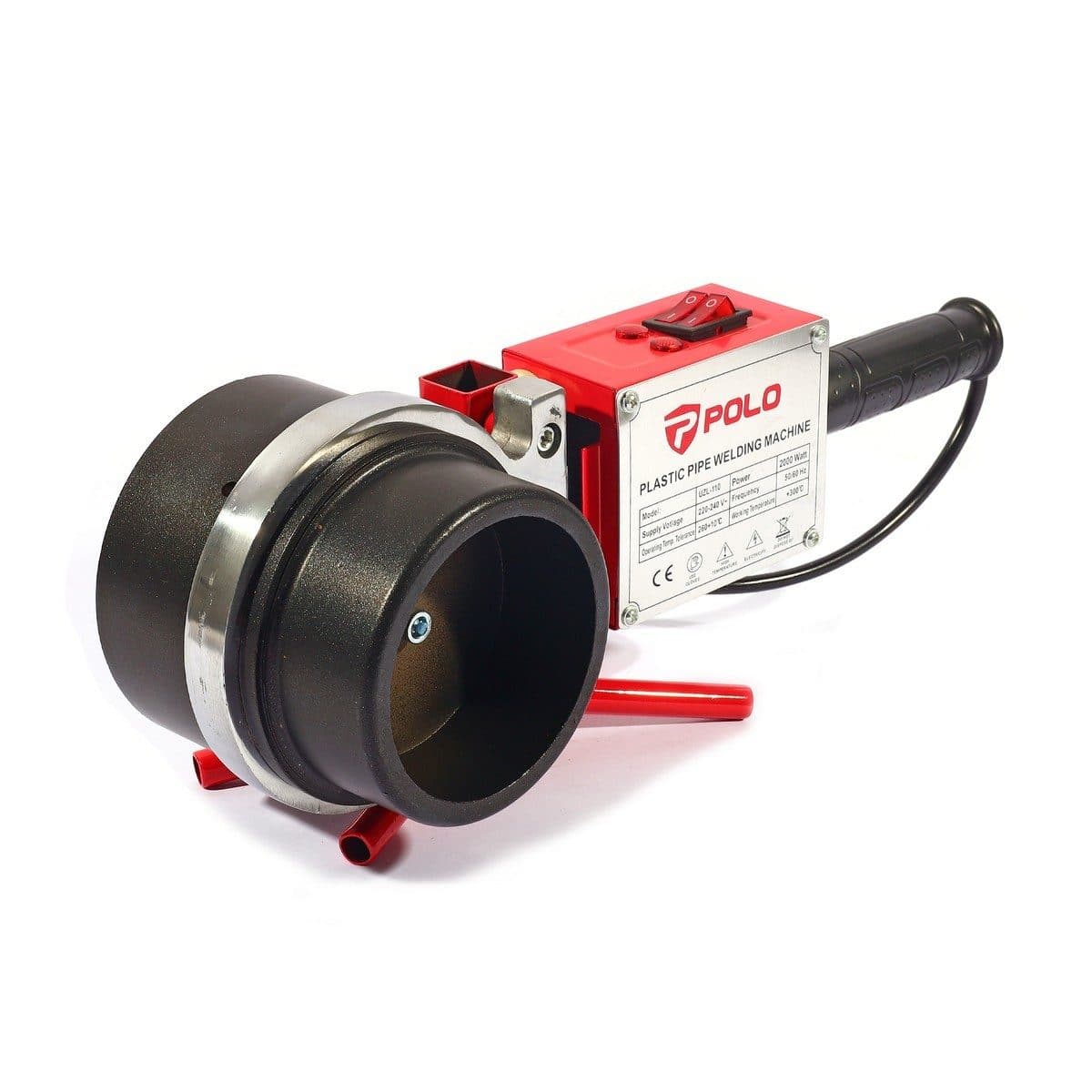 POLO เครื่องเชื่อมท่อ กำลังไฟ 1,800 วัตต์ รุ่น UZI-110 ใช้กับท่อขนาด 75, 90, 110 มม. ทนทานต่ออุณหภูมิ  ±10 องศาเซลเซียส (โปโล)