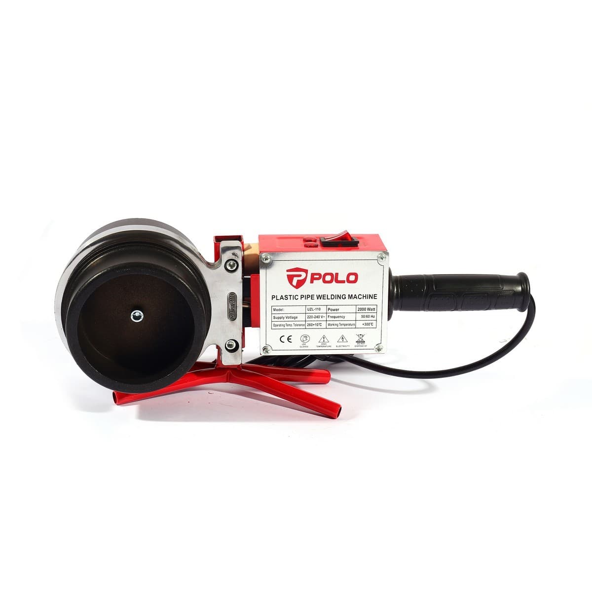 POLO เครื่องเชื่อมท่อ กำลังไฟ 1,800 วัตต์ รุ่น UZI-110 ใช้กับท่อขนาด 75, 90, 110 มม. ทนทานต่ออุณหภูมิ  ±10 องศาเซลเซียส (โปโล)