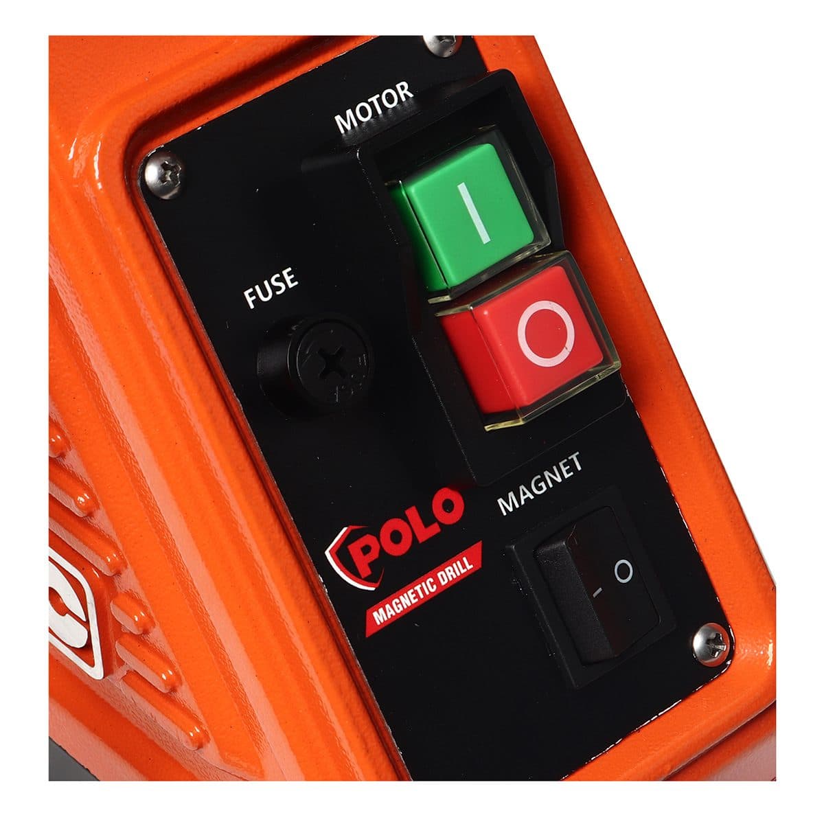 POLO สว่านแท่นแม่เหล็ก ขนาด 50 มม. กำลังไฟฟ้า 1,700 วัตต์ รุ่น SCY-502WO ความเร็วรอบ 235 / 435 รอบ/นาที แรงดูดแม่เหล็ก 16,500 N ปรับระดับควา