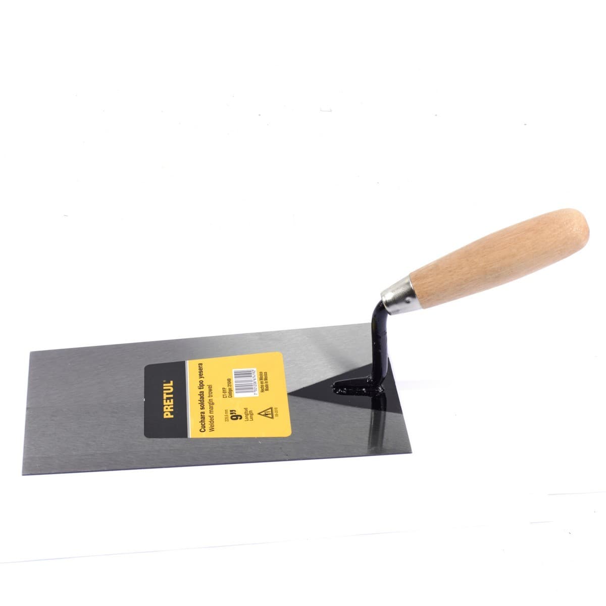 PRETUL เกียงเหล็กฉาบปูน 9 นิ้ว รุ่น 21049 ด้ามไม้ สำหรับงานก่อสร้าง ช่างปูน ช่างก่ออิฐ ช่างก่อฉาบ (พรีทูล)