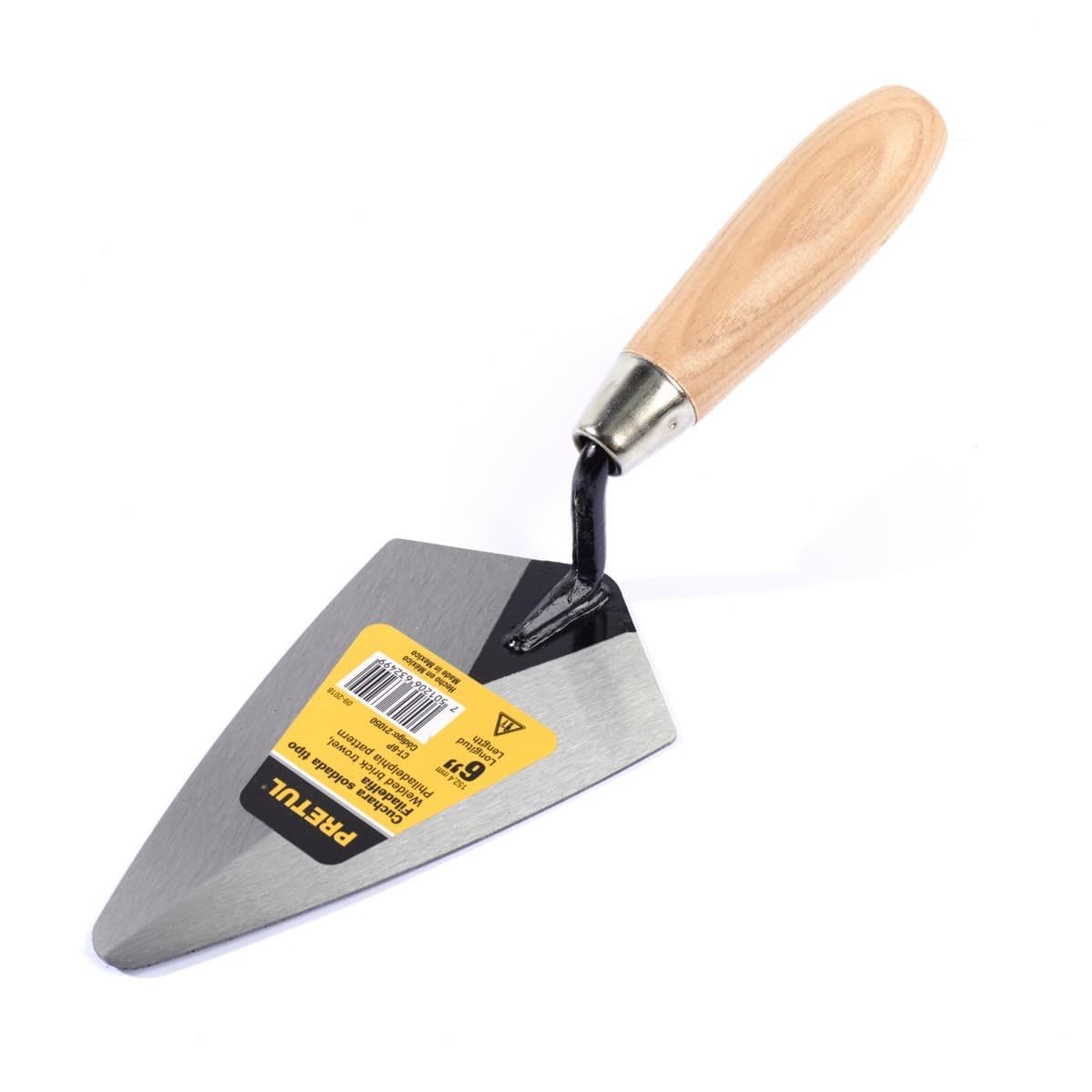 PRETUL เกียงเหล็กฉาบปูนสามเหลี่ยม 6 นิ้ว รุ่น 21050 ด้ามไม้ สำหรับงานก่อสร้าง ช่างปูน ช่างก่ออิฐ ช่างก่อฉาบ (พรีทูล)