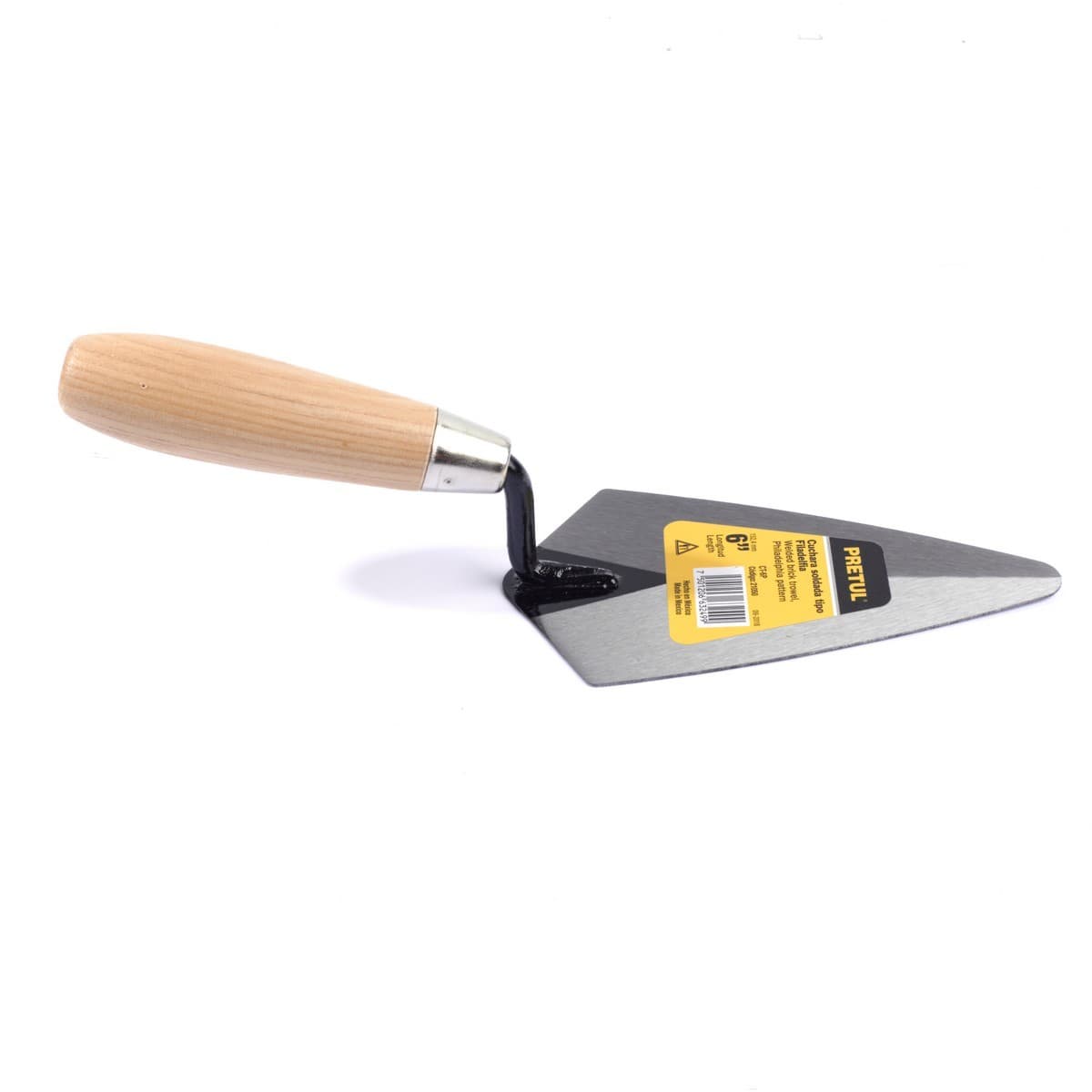 PRETUL เกียงเหล็กฉาบปูนสามเหลี่ยม 6 นิ้ว รุ่น 21050 ด้ามไม้ สำหรับงานก่อสร้าง ช่างปูน ช่างก่ออิฐ ช่างก่อฉาบ (พรีทูล)