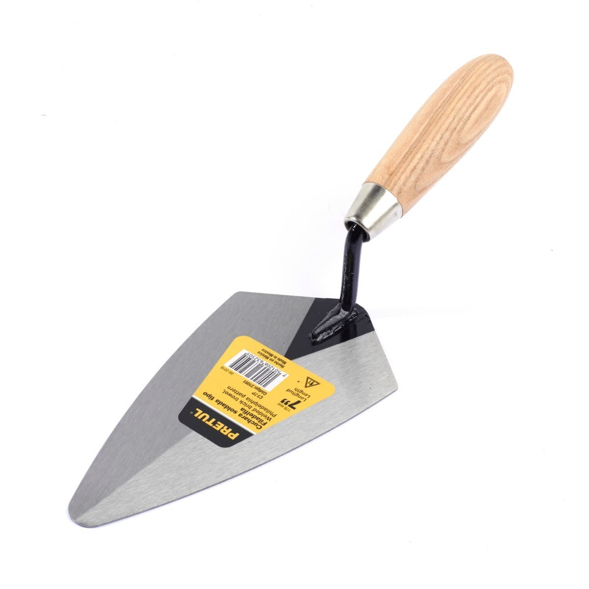 PRETUL เกียงเหล็กฉาบปูนสามเหลี่ยม 7 นิ้ว รุ่น 21051 สำหรับงานก่อสร้าง ช่างปูน ช่างก่ออิฐ ช่างก่อฉาบ (พรีทูล)