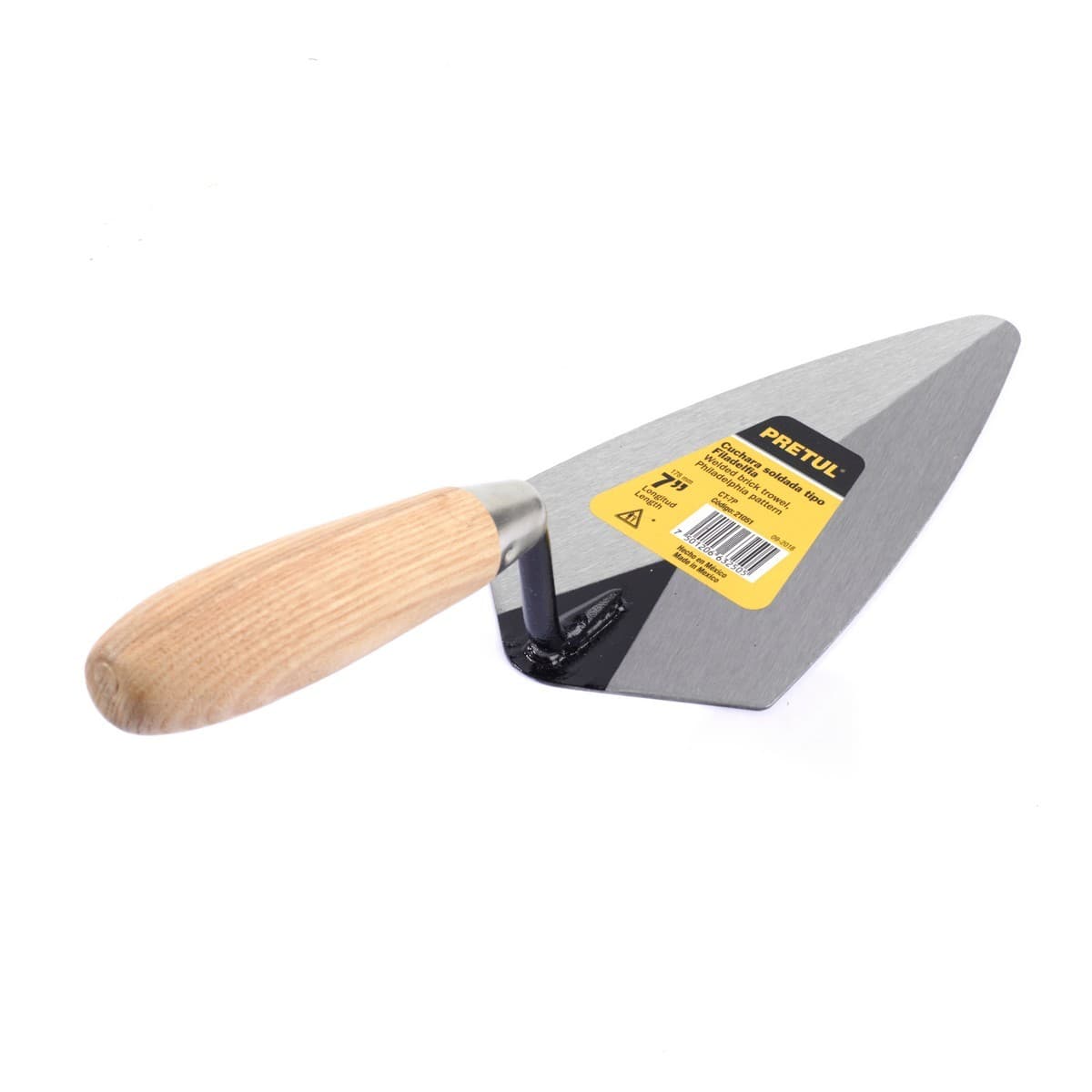 PRETUL เกียงเหล็กฉาบปูนสามเหลี่ยม 7 นิ้ว รุ่น 21051 สำหรับงานก่อสร้าง ช่างปูน ช่างก่ออิฐ ช่างก่อฉาบ (พรีทูล)