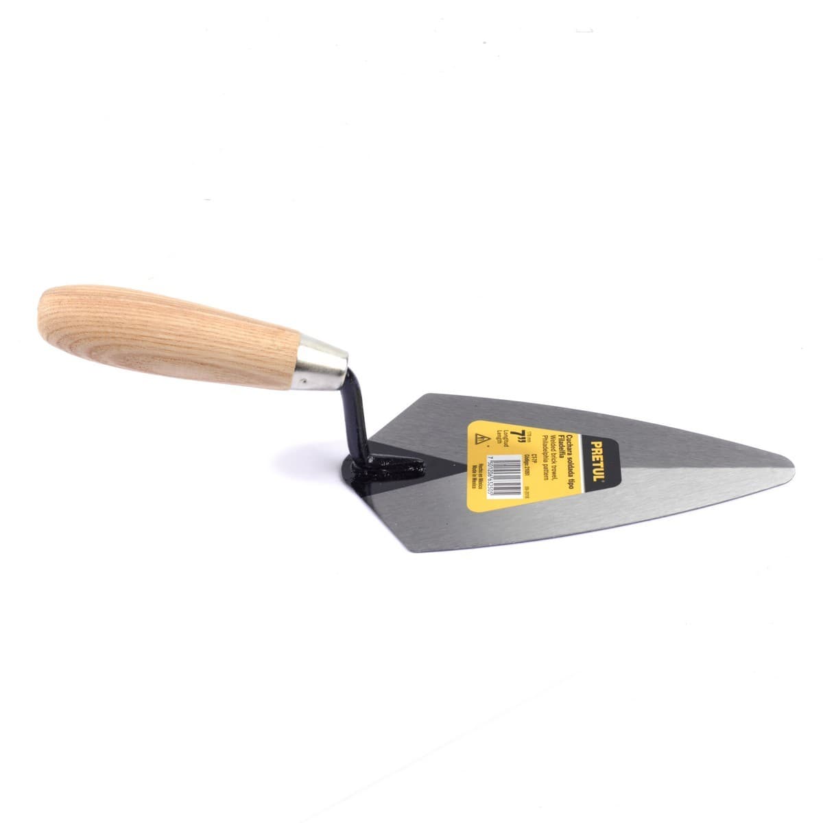 PRETUL เกียงเหล็กฉาบปูนสามเหลี่ยม 7 นิ้ว รุ่น 21051 สำหรับงานก่อสร้าง ช่างปูน ช่างก่ออิฐ ช่างก่อฉาบ (พรีทูล)