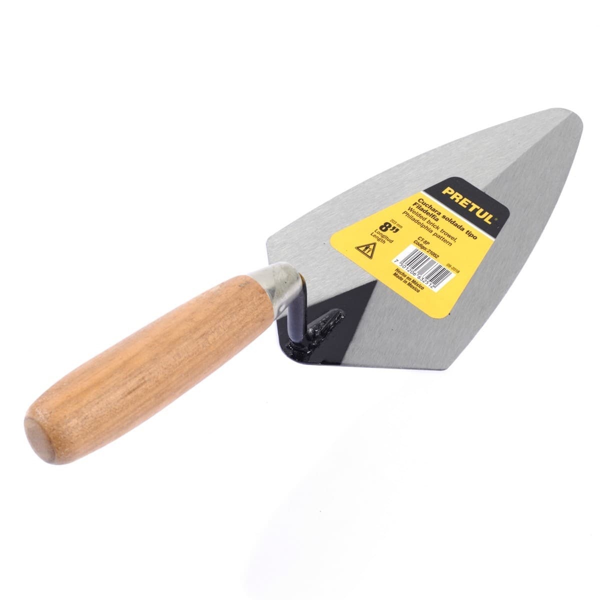 PRETUL เกียงเหล็กฉาบปูนสามเหลี่ยม 8 นิ้ว รุ่น 21052 สำหรับงานก่อสร้าง ช่างปูน ช่างก่ออิฐ ช่างก่อฉาบ (พรีทูล)