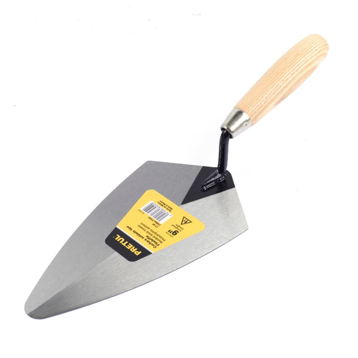 PRETUL เกียงเหล็กฉาบปูนสามเหลี่ยม 9 นิ้ว รุ่น 21053 สำหรับงานก่อสร้าง ช่างปูน ช่างก่ออิฐ ช่างก่อฉาบ (พรีทูล)