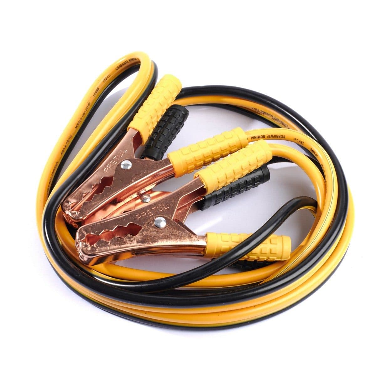 PRETUL สายพ่วงแบตเตอรี่รถยนต์ 10A ยาว 8 ฟุต รุ่น 22808 สีเหลือง-สีดำ (พรีทูล)