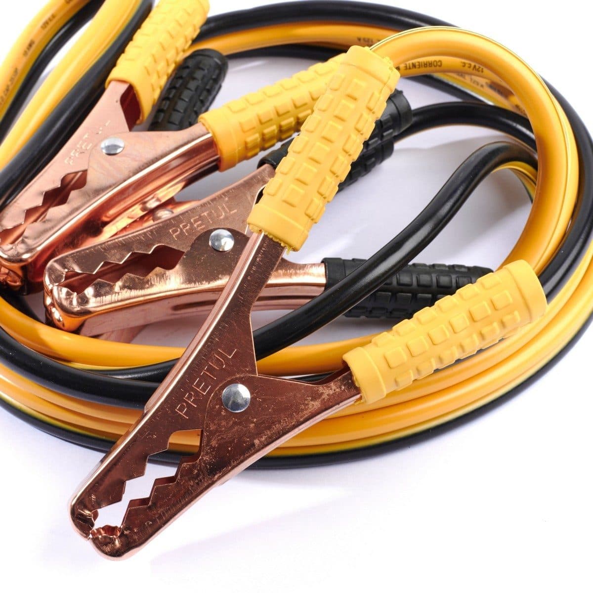 PRETUL สายพ่วงแบตเตอรี่รถยนต์ 10A ยาว 8 ฟุต รุ่น 22808 สีเหลือง-สีดำ (พรีทูล)