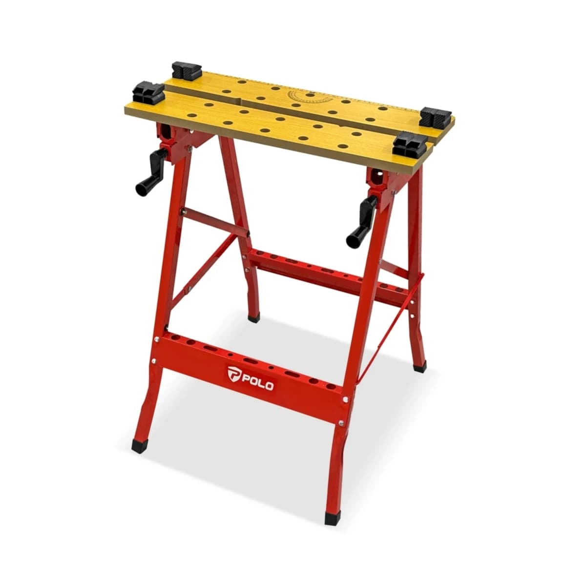 POLO โต๊ะจับชิ้นงานอเนกประสงค์ 605X620X795 มม. รุ่น WB011 รับน้ำหนักสูงสุด 70 กก. แข็งแรง ทนทาน เหมาะสำหรับเลื่อย, เจาะ, การขัดผิวต่างๆ (โปโ