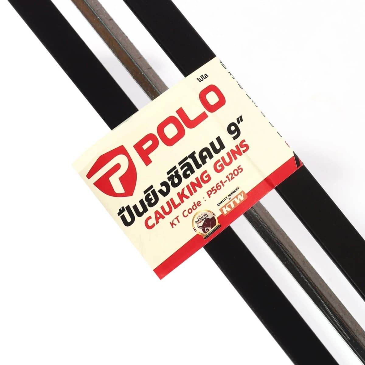 POLO ปืนยิงซิลิโคนแบบเปลือย 9 นิ้ว สามารถบรรจุกาวซิลิโคนได้ 310 มล. ผลิตจากเหล็ก สำหรับซิลิโคนชนิดหลอดกระบอก (โปโล)