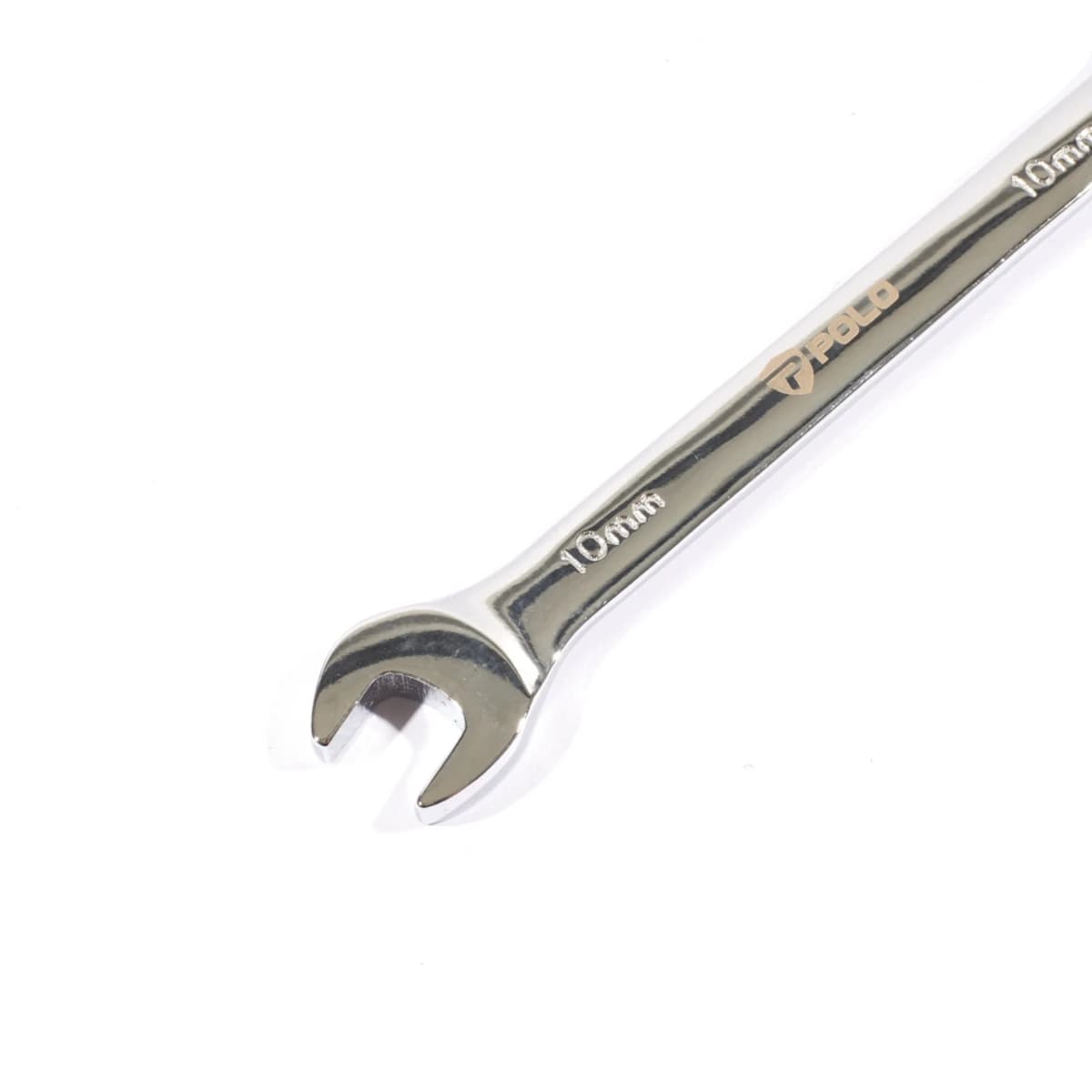 POLO ประแจแหวนเกียร์คอพับ เบอร์ 10 ยาว 160 มม. รอบปรับ 5 องศา 72 ฟัน คอปรับได้ 180 องศา (โปโล)