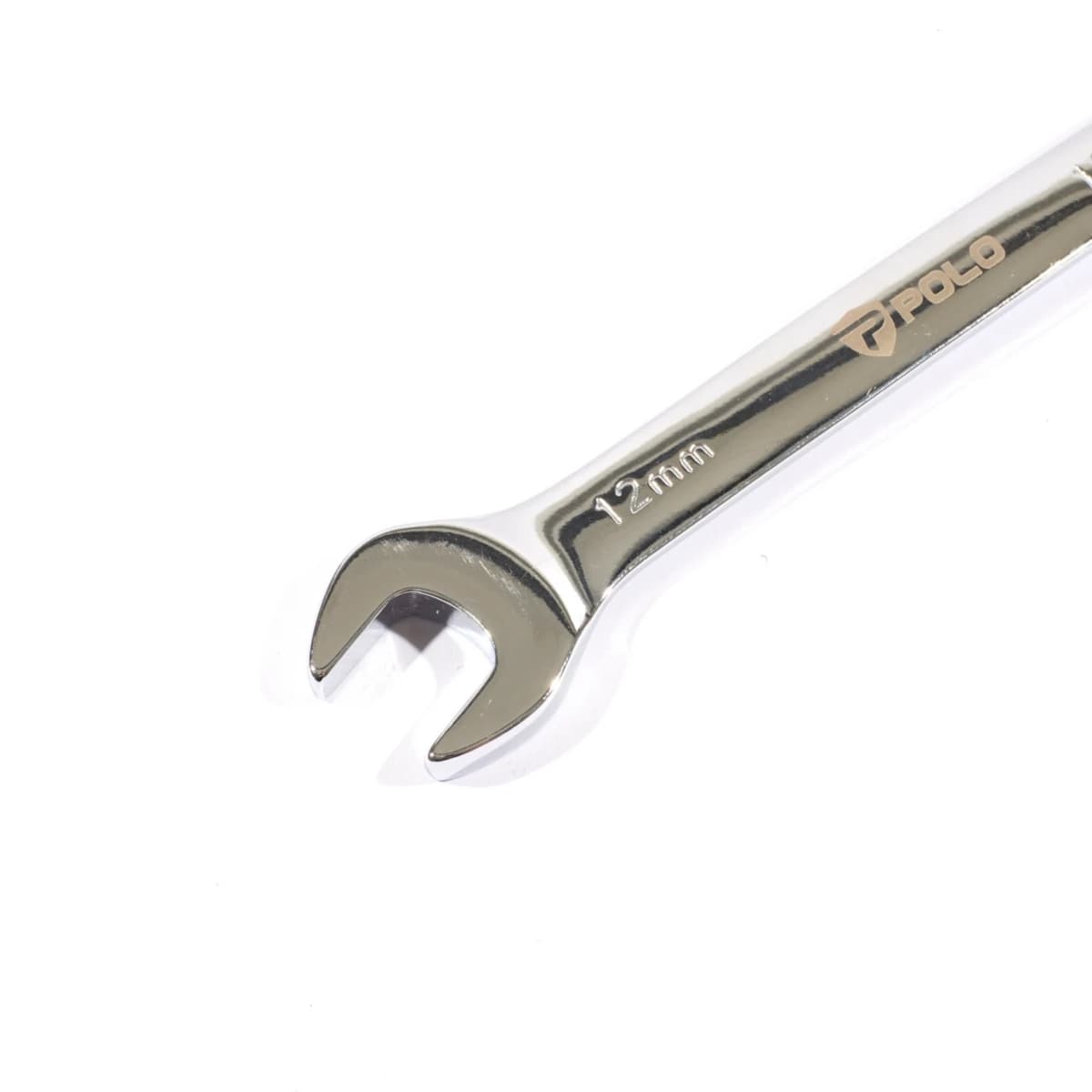 POLO ประแจแหวนเกียร์คอพับ เบอร์ 12 ยาว 172 มม. รอบปรับ 5 องศา 72 ฟัน คอปรับได้ 180 องศา (โปโล)