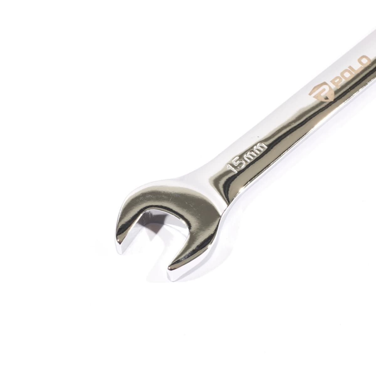 POLO ประแจแหวนเกียร์ เบอร์ 15 ยาว 200.5 มม. ทำงานด้วยมุมขับเพียง 5 องศา แรงบิดสูงด้วยมุมจับรอบทิศทาง (โปโล)