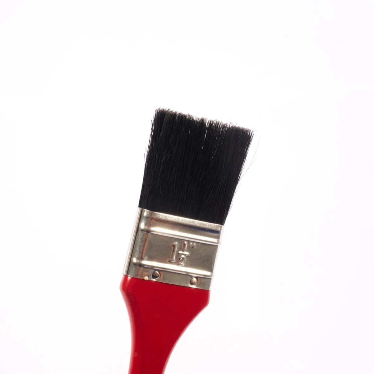 POLO แปรงทาสีขนดำ ขนาด 1-1/2 นิ้ว รุ่น GD ด้ามครีม ทำจากขนสัตว์ 40% + พลาสติก 60% แข็งแรง ทนทาน (12 ชิ้น/กล่อง) (โปโล)