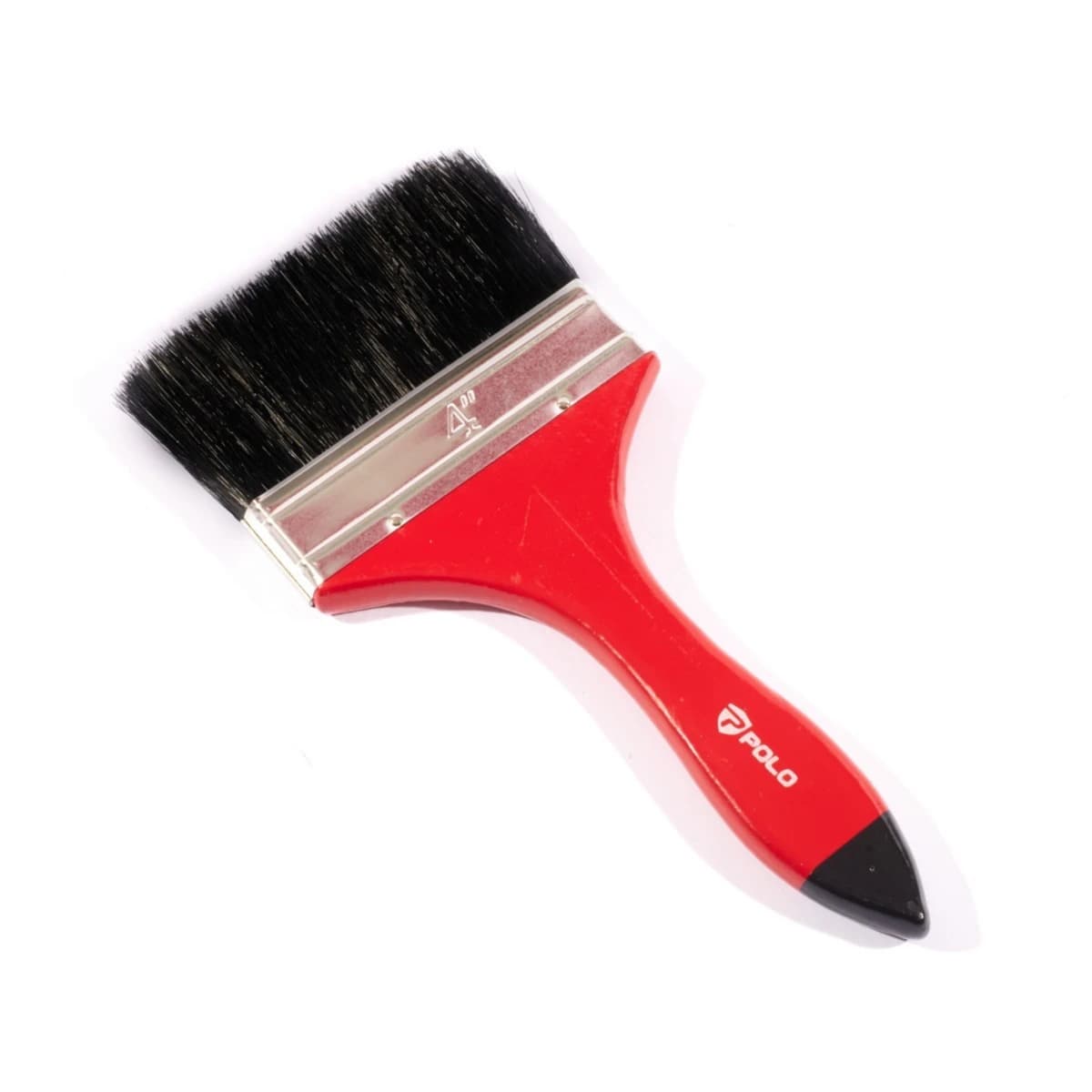 POLO แปรงทาสีขนดำ ขนาด 4 นิ้ว รุ่น GD ด้ามครีม ทำจากขนสัตว์ 40% + พลาสติก 60% แข็งแรง ทนทาน (12 ชิ้น/กล่อง) (โปโล)