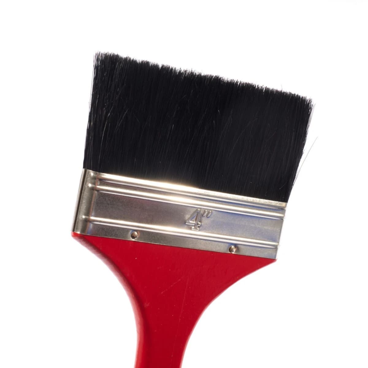 POLO แปรงทาสีขนดำ ขนาด 4 นิ้ว รุ่น GD ด้ามครีม ทำจากขนสัตว์ 40% + พลาสติก 60% แข็งแรง ทนทาน (12 ชิ้น/กล่อง) (โปโล)