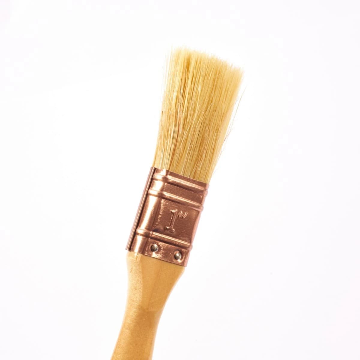 POLO แปรงทาสีขนขาว ขนาด 1 นิ้ว รุ่น SP ด้ามไม้ ทำจากขนสัตว์ 70% + พลาสติก 30% แข็งแรง ทนทาน (12 ชิ้น/กล่อง) (โปโล)