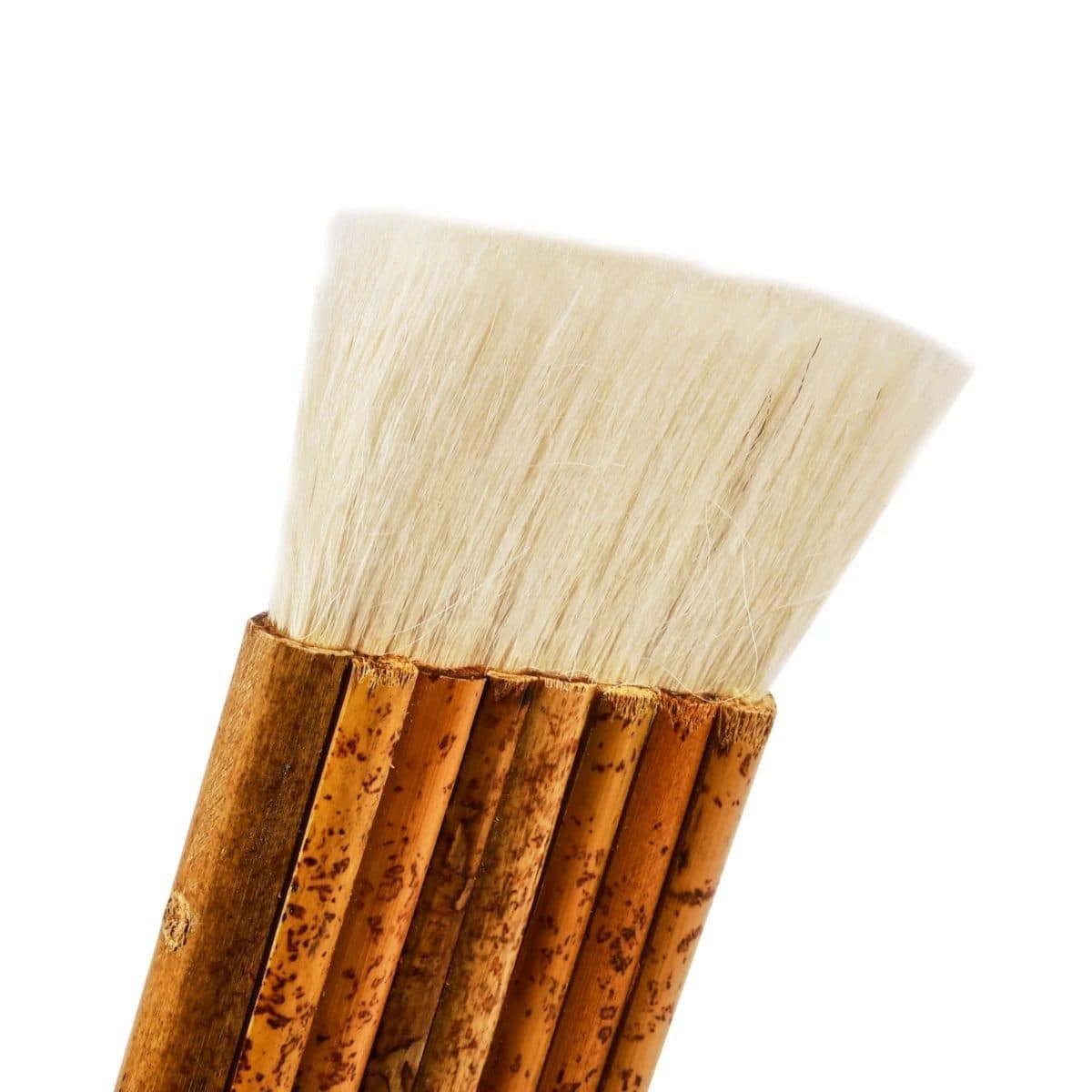 POLO แปรงทาสีขนแกะ ขนาด 8 ปล้อง ด้ามไม้ไผ่ ขนแปรงอ่อนนุ่ม เส้นเล็ก เหมาะกับงานเฟอร์นิเจอร์ งานทาที่ละเอียด (12 ชิ้น/กล่อง) (โปโล)