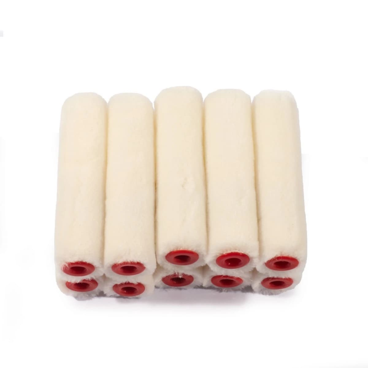 POLO ลูกกลิ้งทาสีน้ำมัน 4 นิ้ว ผลิตจากขนกำมะหยี่ ขนหนา ไม่หลุดร่วงง่าย ให้สีสม่ำเสมอ บรรจุ 10ชิ้น/แพ็ค (โปโล)