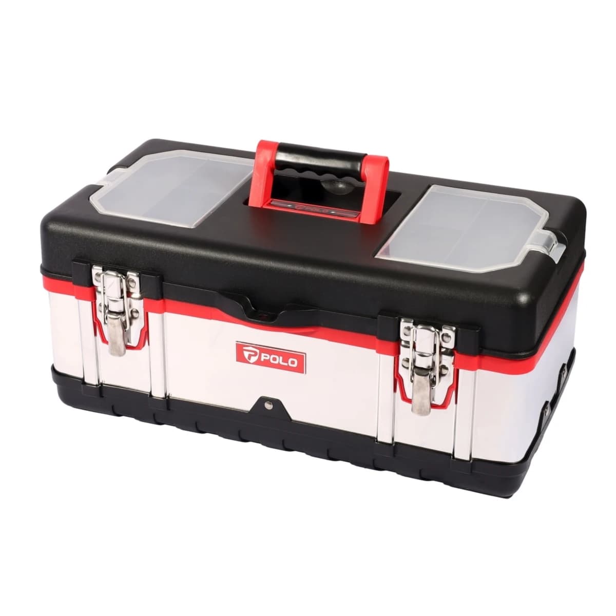 POLO กล่องเครื่องมือสเตนเลส 18 นิ้ว รุ่น SS18 ผลิตจากสเตนเลส สำหรับจัดเก็บอุปกรณ์เครื่องมือช่าง (โปโล)