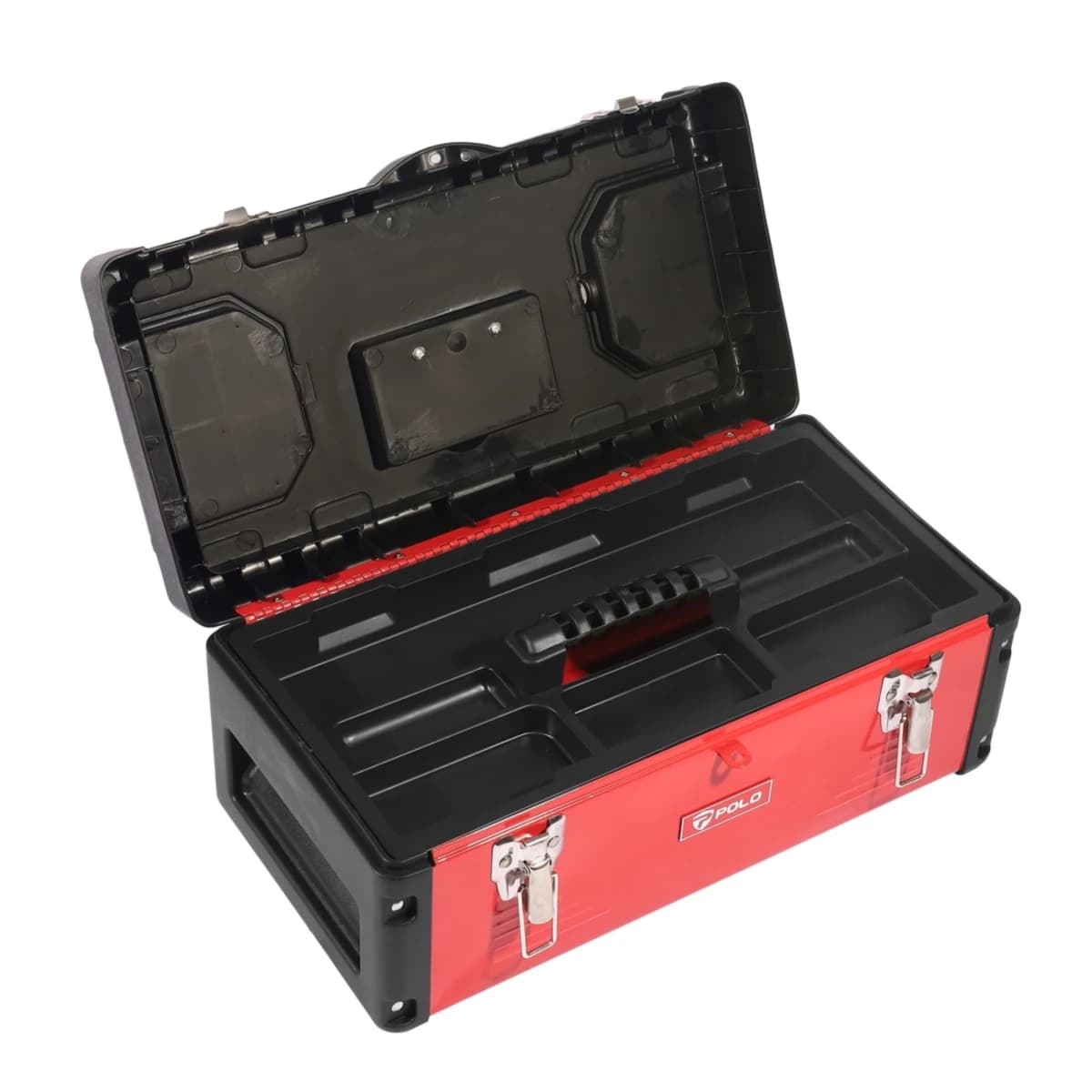 POLO กล่องเครื่องมือเหล็ก 18 นิ้ว รุ่น MP18 ผลิตจากเหล็ก/พลาสติก PP สำหรับจัดเก็บอุปกรณ์เครื่องมือช่าง (โปโล)