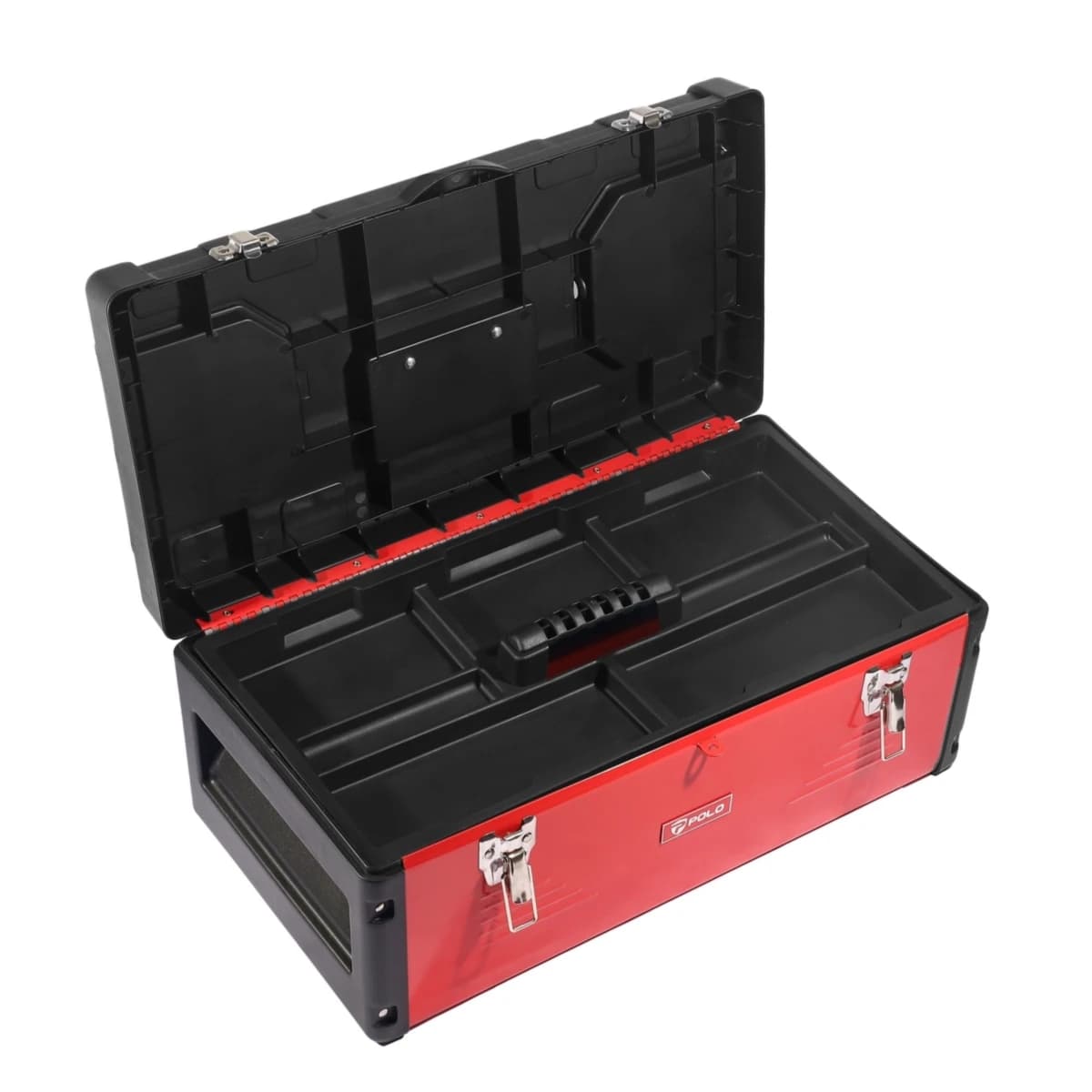 POLO กล่องเครื่องมือเหล็ก 22.5 นิ้ว รุ่น MP22 ผลิตจากเหล็ก/พลาสติก PP สำหรับจัดเก็บอุปกรณ์เครื่องมือช่าง (โปโล)