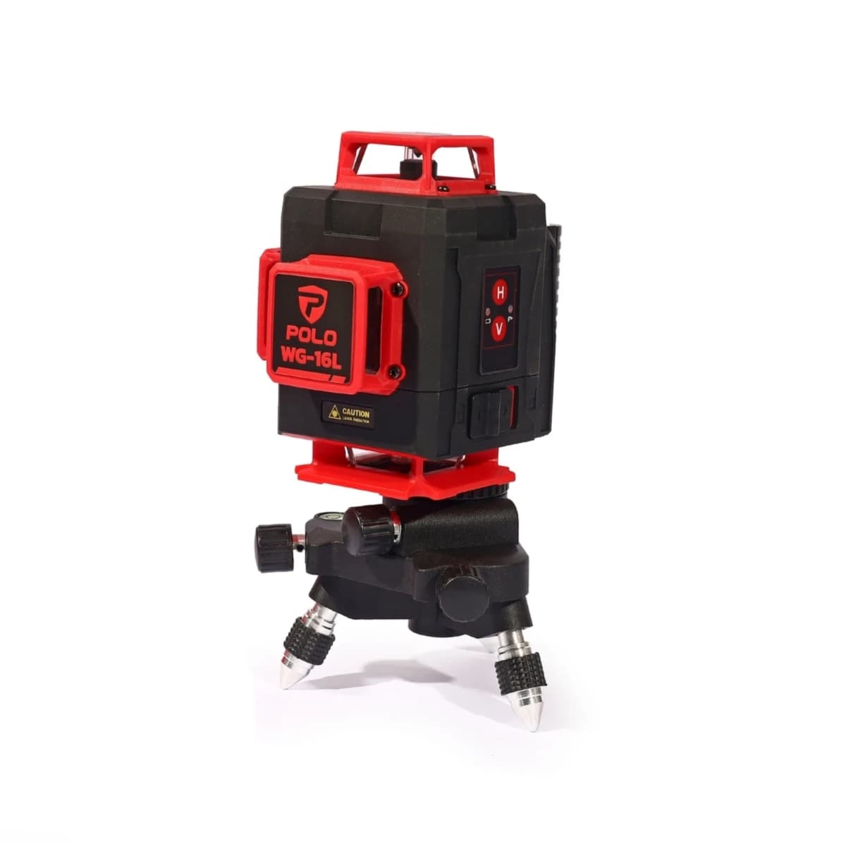POLO เครื่องวัดระดับเลเซอร์ แสงสีเขียว 16 เส้น 4 มิติ รุ่น WG-16L แสงหมุนรอบด้าน 360 องศา พร้อมขาตั้ง 1.2 เมตร IP-54 (โปโล)