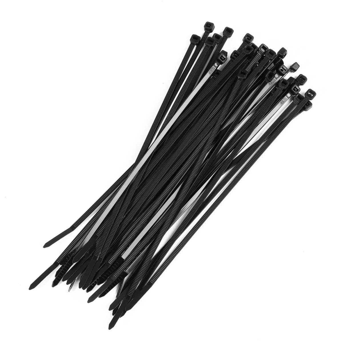 POLO เคเบิ้ลไทร์ สีดำ 3.6X200 มม. (8 นิ้ว) รุ่น PL-200ICB ผลิตจากโพลีเอไมด์ มีความเหนียวแน่น ทนทาน บรรจุ 100 ชิ้น/แพ็ค (โปโล)