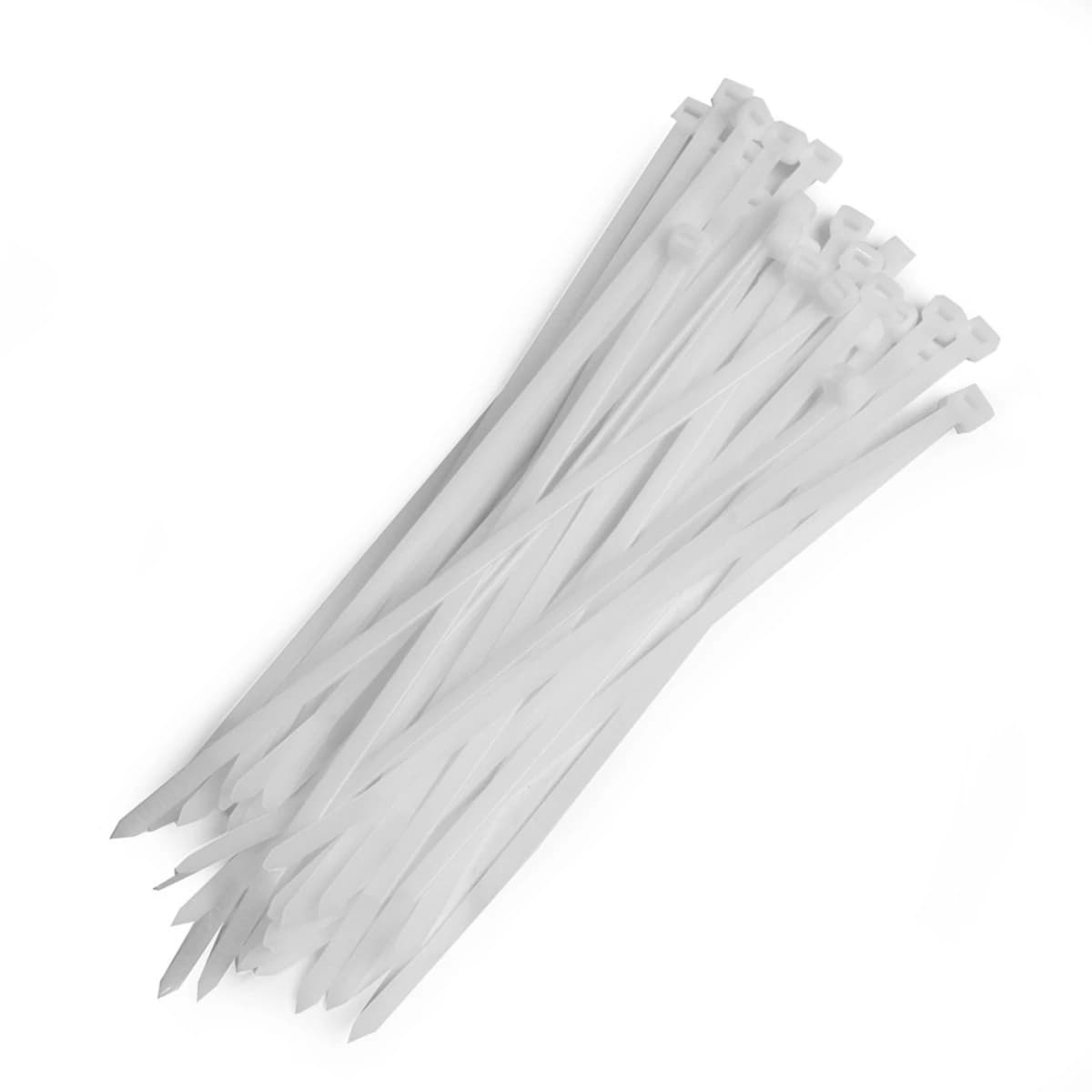 POLO เคเบิ้ลไทร์ สีขาว 4.8X200 มม. (8 นิ้ว) รุ่น PL-200STC ผลิตจากโพลีเอไมด์ มีความเหนียวแน่น ทนทาน บรรจุ 100 ชิ้น/แพ็ค (โปโล)