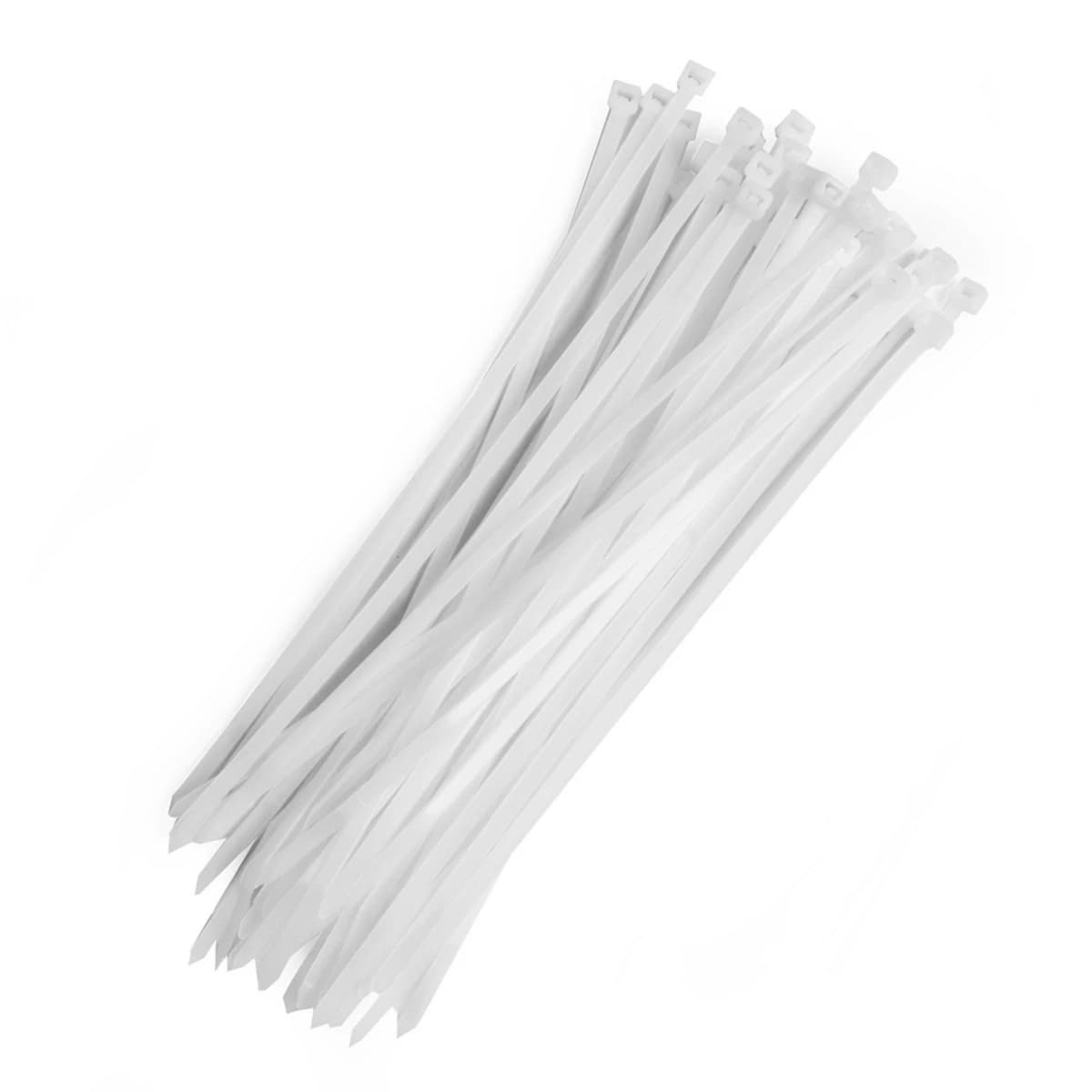 POLO เคเบิ้ลไทร์ สีขาว 4.8X250 มม. (10 นิ้ว) รุ่น PL-250STC ผลิตจากโพลีเอไมด์ มีความเหนียวแน่น ทนทาน บรรจุ 100 ชิ้น/แพ็ค (โปโล)