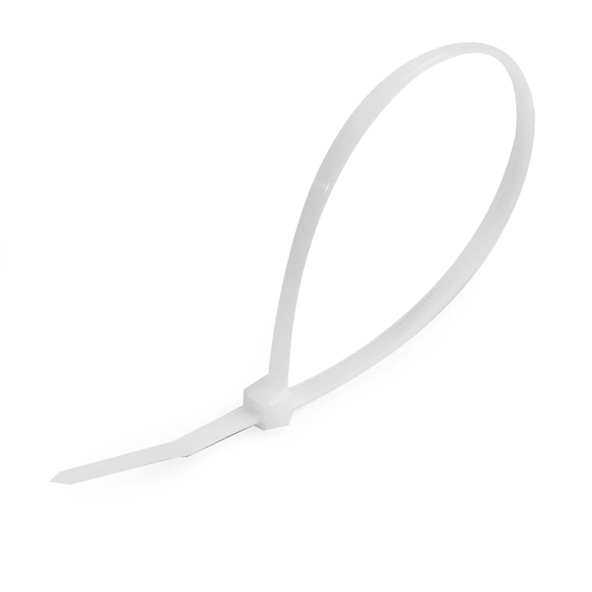 POLO เคเบิ้ลไทร์ สีขาว 4.8X250 มม. (10 นิ้ว) รุ่น PL-250STC ผลิตจากโพลีเอไมด์ มีความเหนียวแน่น ทนทาน บรรจุ 100 ชิ้น/แพ็ค (โปโล)