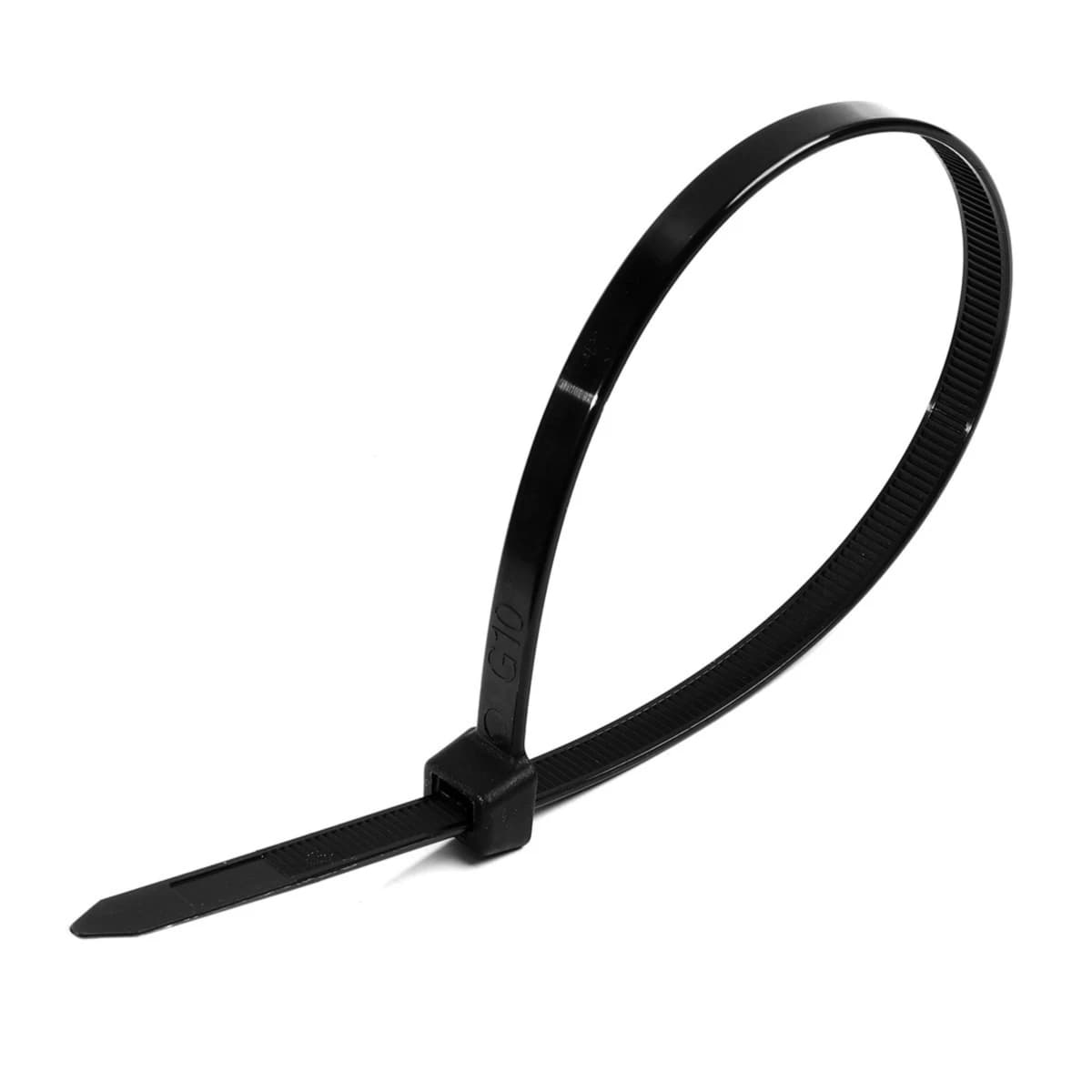 POLO เคเบิ้ลไทร์ สีดำ 7.6X292 มม. (12 นิ้ว) รุ่น PL-300HDB ผลิตจากโพลีเอไมด์ มีความเหนียวแน่น ทนทาน บรรจุ 100 ชิ้น/แพ็ค (โปโล)