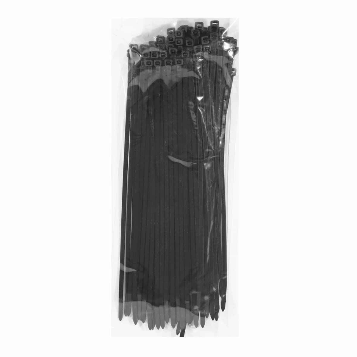 POLO เคเบิ้ลไทร์ สีดำ 4.8X300 มม. (12 นิ้ว) รุ่น PL-300STCB ผลิตจากโพลีเอไมด์ มีความเหนียวแน่น ทนทาน บรรจุ 100 ชิ้น/แพ็ค (โปโล)