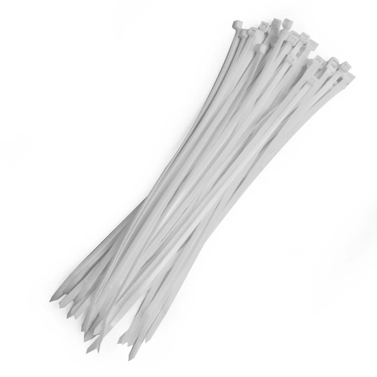 POLO เคเบิ้ลไทร์ สีขาว 4.8X300 มม. (12 นิ้ว) รุ่น PL-300STC ผลิตจากโพลีเอไมด์ มีความเหนียวแน่น ทนทาน บรรจุ 100 ชิ้น/แพ็ค (โปโล)