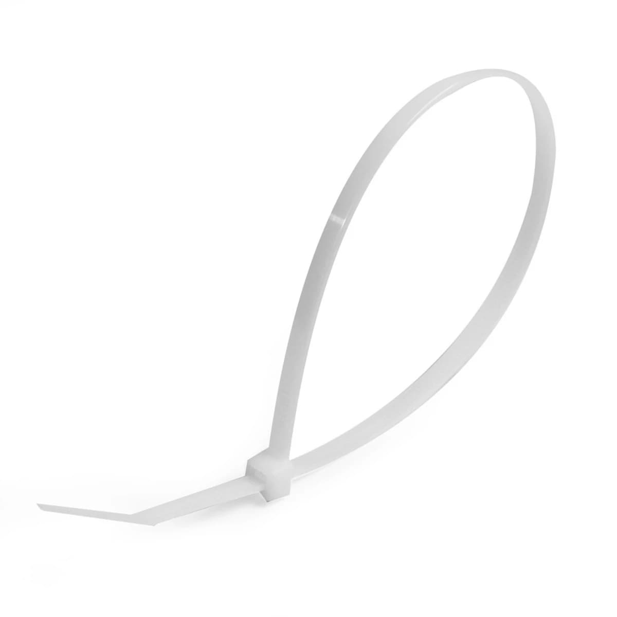 POLO เคเบิ้ลไทร์ สีขาว 4.8X300 มม. (12 นิ้ว) รุ่น PL-300STC ผลิตจากโพลีเอไมด์ มีความเหนียวแน่น ทนทาน บรรจุ 100 ชิ้น/แพ็ค (โปโล)