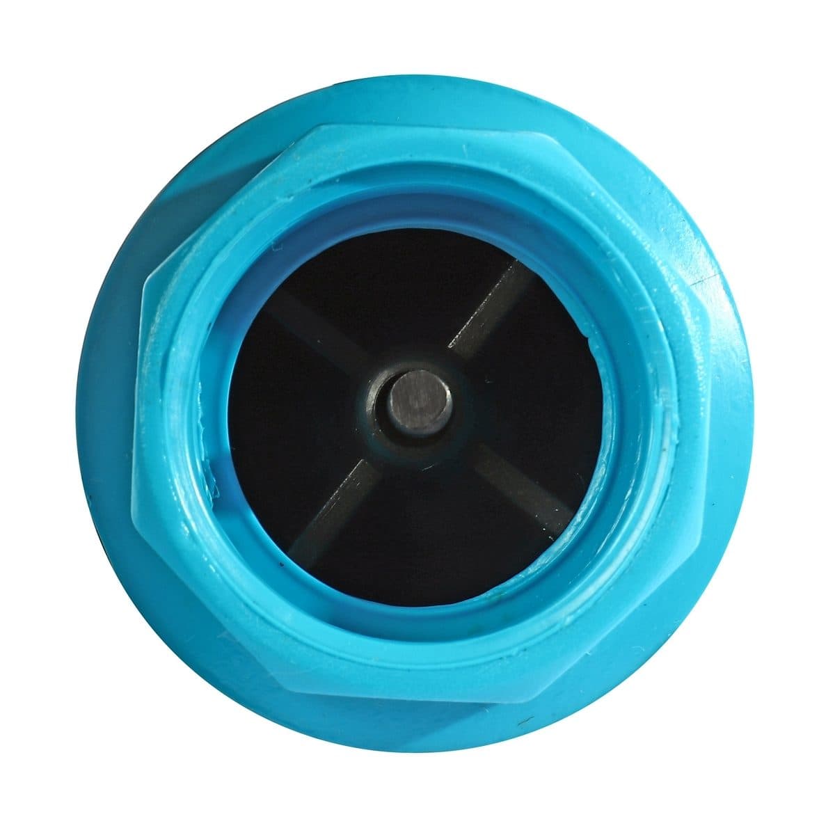 เช็ควาล์วเกลียวในลิ้นเตเปอร์ เรดแฮนด์ (REDHAND) ขนาด 1 นิ้ว สีฟ้า วาล์วชนิดปิดกั้นนํ้า ให้ไหลไปในทางเดียว เพื่อป้องกันการไหลย้อนกลับของน้ำ