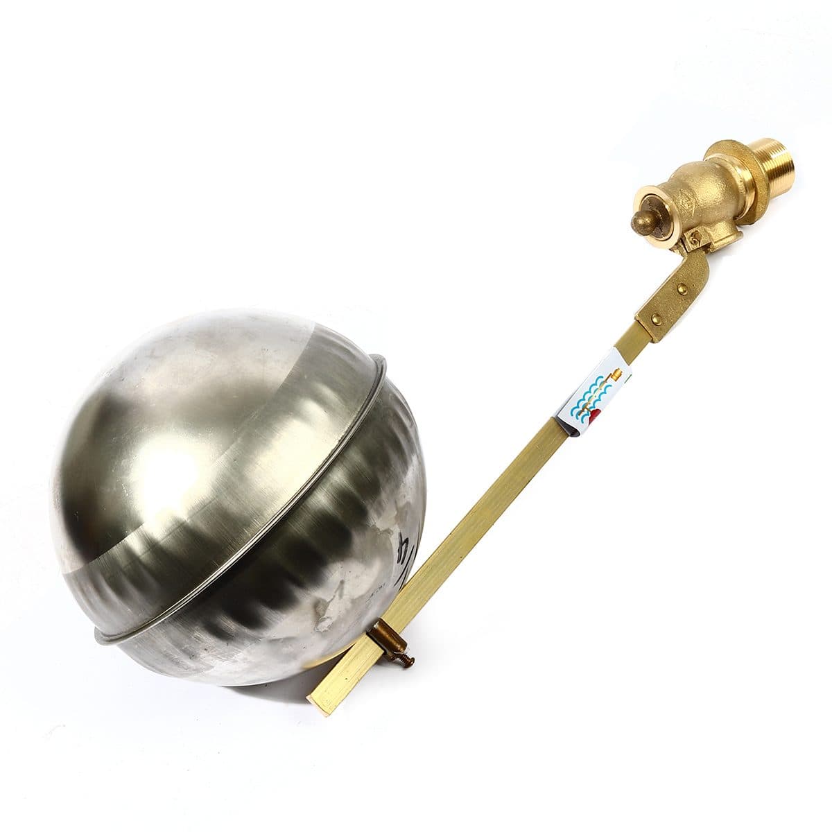 ลูกลอย สแตนเลส แบรนด์ อาร์เอ็ม (RM) ขนาด 1 1/4 นิ้ว ใช้สำหรับติดตั้งกับแท้งค์น้ำ ทำหน้าที่เปิด-ปิดวาล์วน้ำในแท้งค์ ไม่เป็นสนิม ใช้งานได้ยาวน