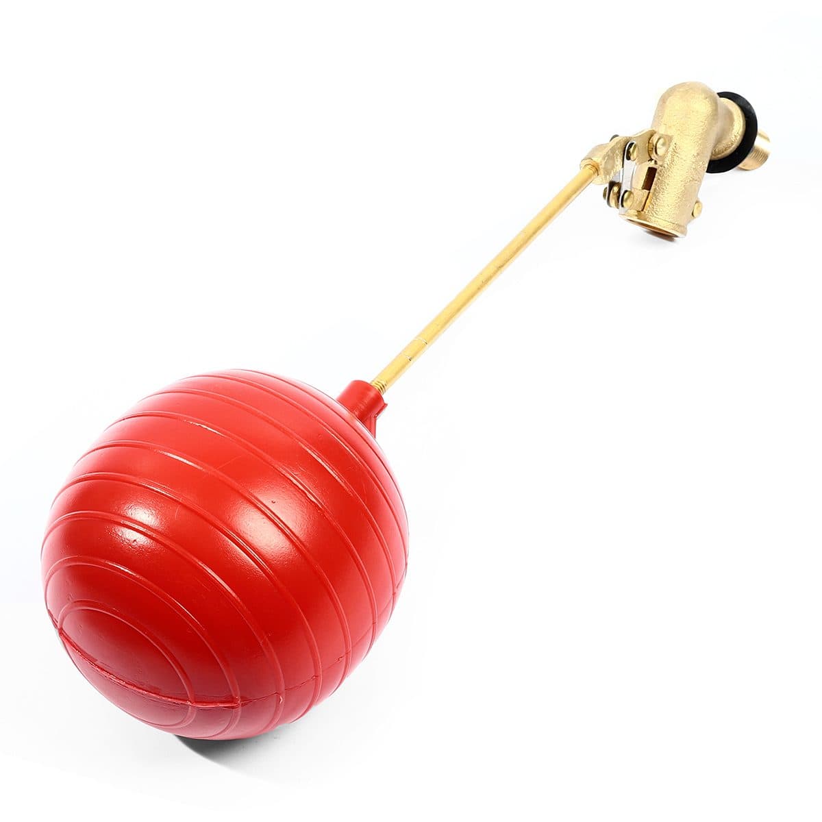 ลูกลอยฉาก พลาสติก แบรนด์ อาร์เอ็ม (RM) ขนาด 1/2 นิ้ว (4 หุน) แหวนพลาสติก + ไส้พลาสติก ใช้สำหรับติดตั้งกับแท้งค์น้ำ ทำหน้าที่เปิด-ปิดวาล์วน้ำ