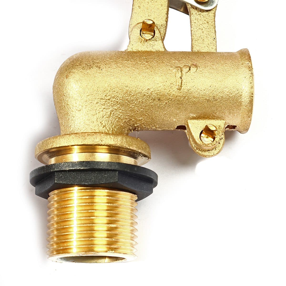 ลูกลอยฉาก พลาสติก แบรนด์ อาร์เอ็ม (RM) ขนาด 1 นิ้ว แหวนพลาสติก + ไส้พลาสติก ใช้สำหรับติดตั้งกับแท้งค์น้ำ ทำหน้าที่เปิด-ปิดวาล์วน้ำในแท้งค์