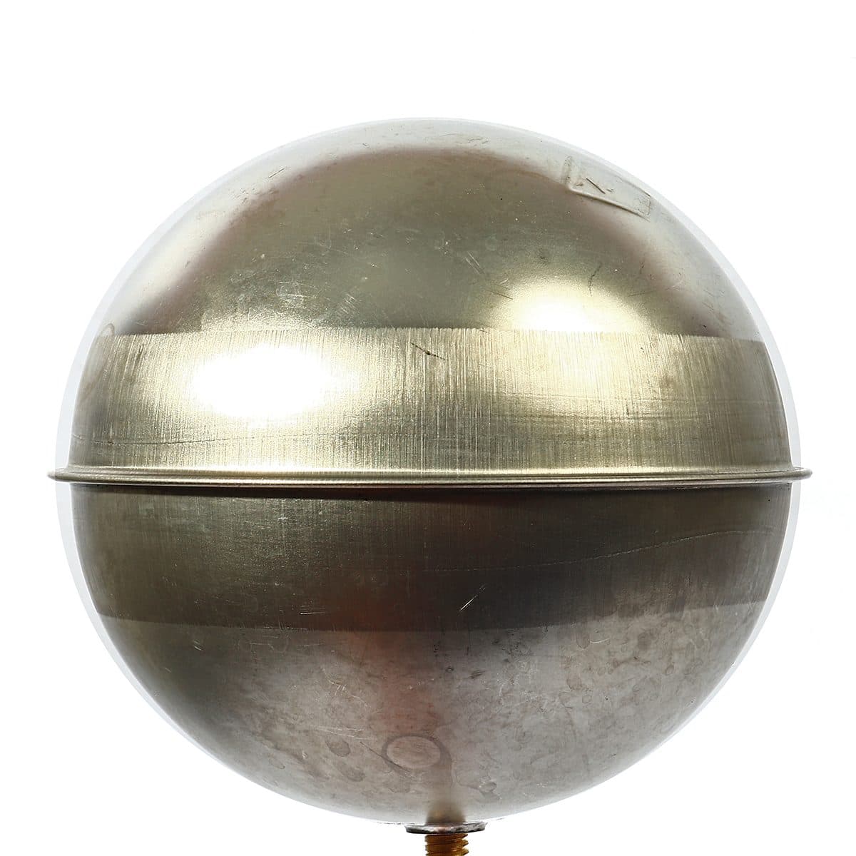 ลูกลอยฉาก สแตนเลส แบรนด์ อาร์เอ็ม (RM) ขนาด 1/2 นิ้ว (4 หุน) ใช้สำหรับติดตั้งกับแท้งค์น้ำ ทำหน้าที่เปิด-ปิดวาล์วน้ำในแท้งค์ ไม่เป็นสนิม