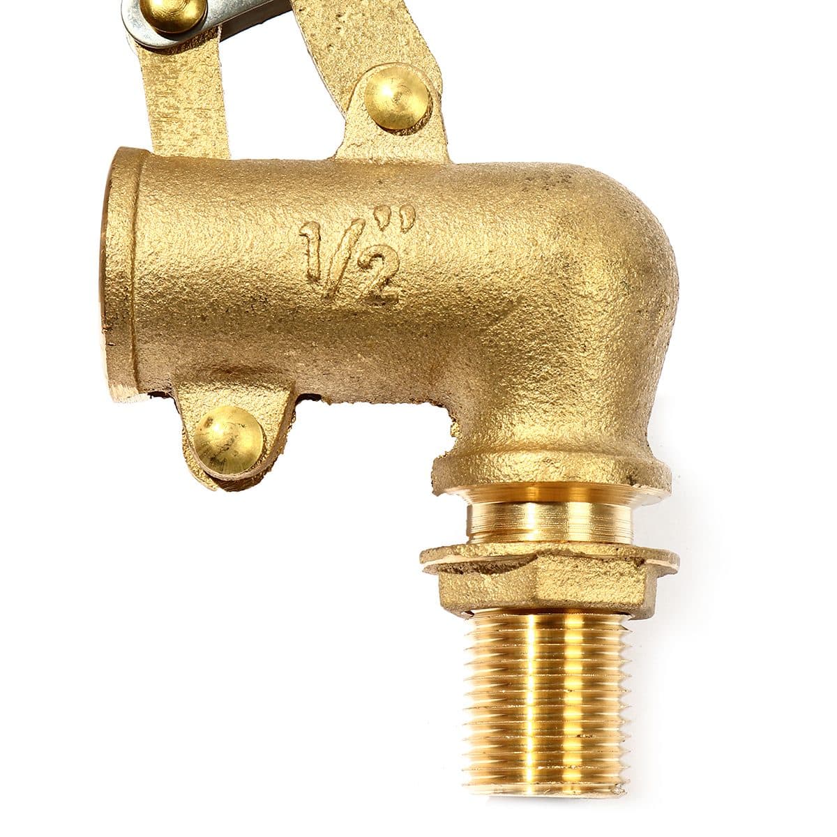 ลูกลอยฉาก สแตนเลส แบรนด์ อาร์เอ็ม (RM) ขนาด 1/2 นิ้ว (4 หุน) ใช้สำหรับติดตั้งกับแท้งค์น้ำ ทำหน้าที่เปิด-ปิดวาล์วน้ำในแท้งค์ ไม่เป็นสนิม