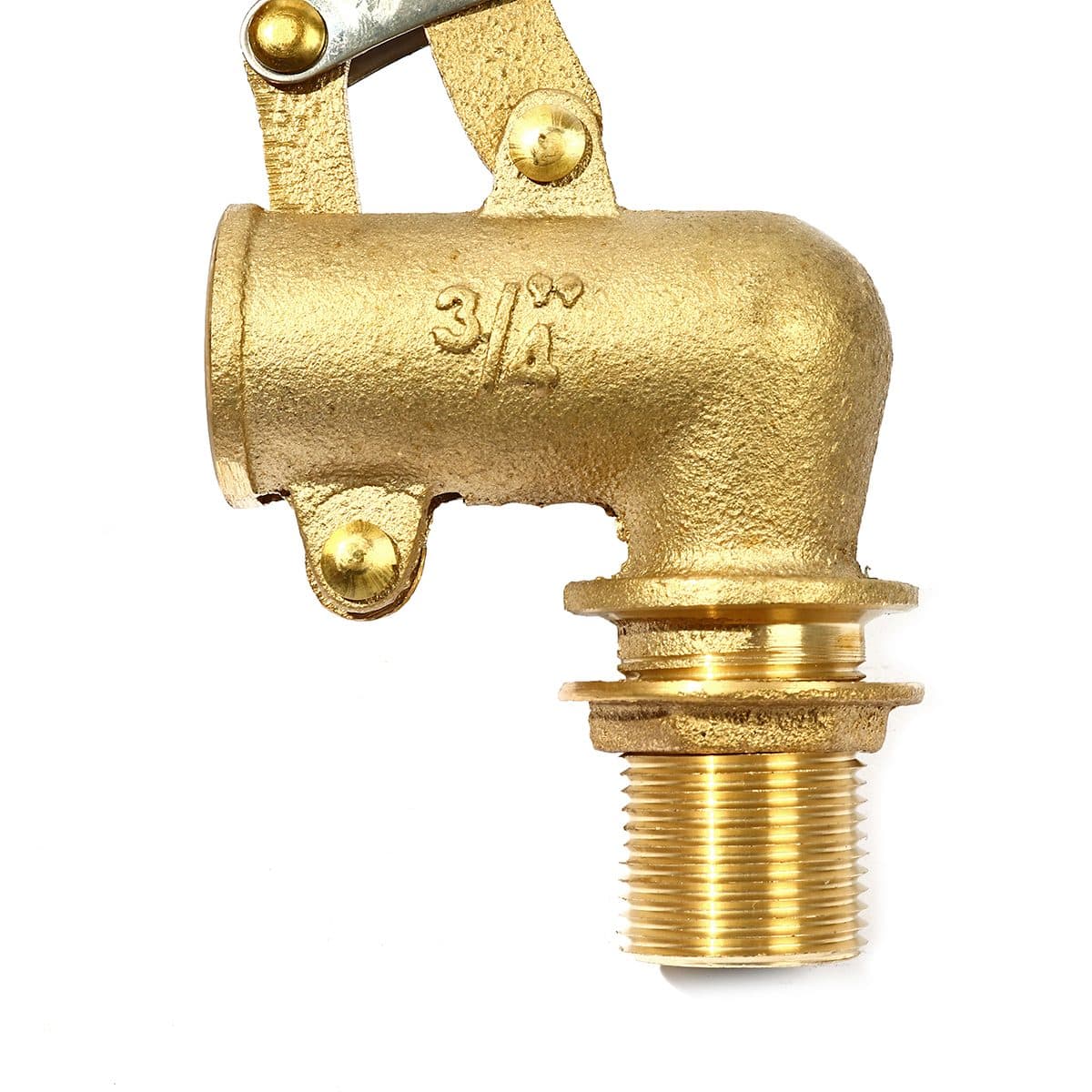 ลูกลอยฉาก สแตนเลส แบรนด์ อาร์เอ็ม (RM) ขนาด 3/4 นิ้ว (6 หุน) ใช้สำหรับติดตั้งกับแท้งค์น้ำ ทำหน้าที่เปิด-ปิดวาล์วน้ำในแท้งค์ ไม่เป็นสนิม