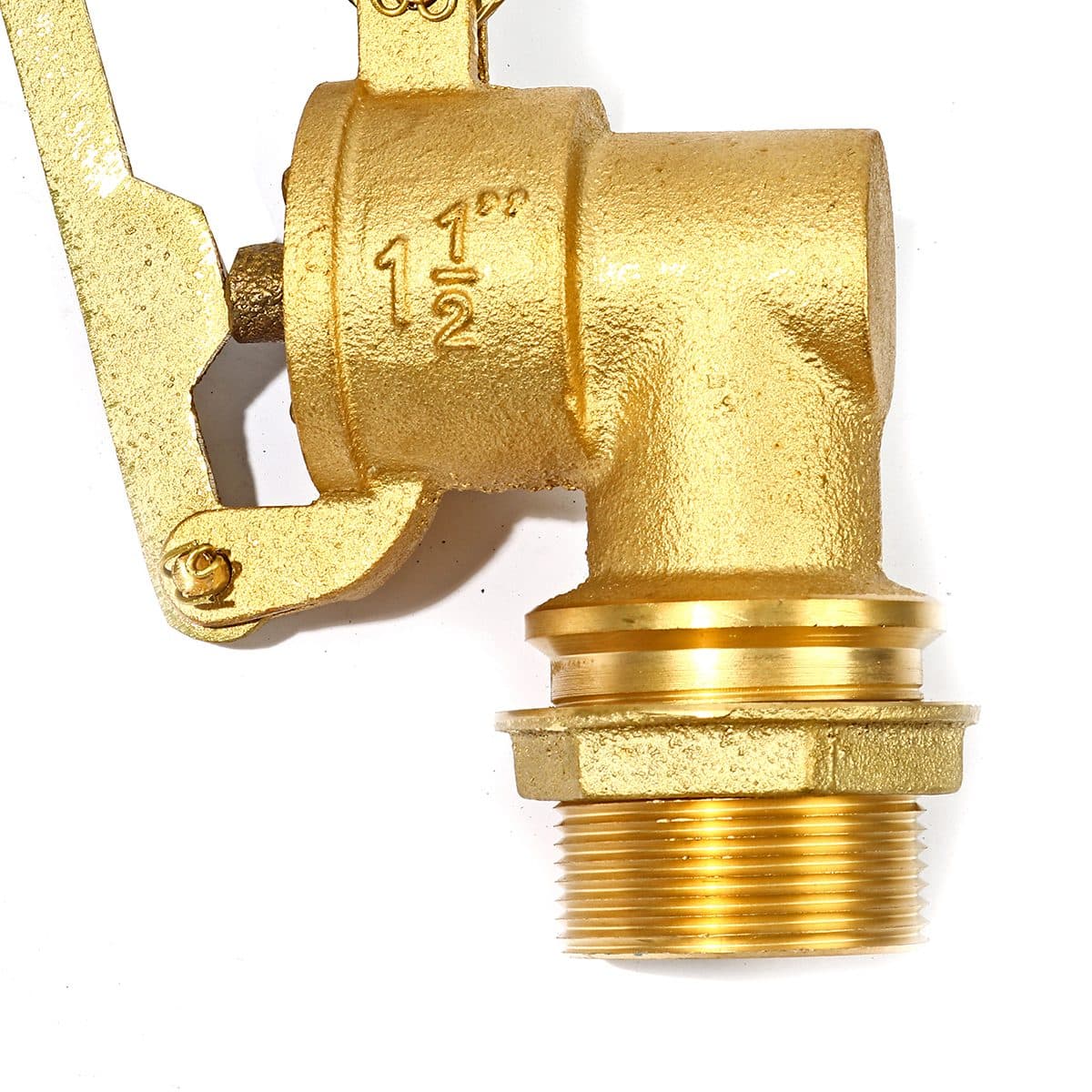 ลูกลอยฉาก สแตนเลส แบรนด์ อาร์เอ็ม (RM) ขนาด 1 1/2 นิ้ว ตั้งกับแท้งค์น้ำ ทำหน้าที่เปิด-ปิดวาล์วน้ำในแท้งค์ ไม่เป็นสนิม