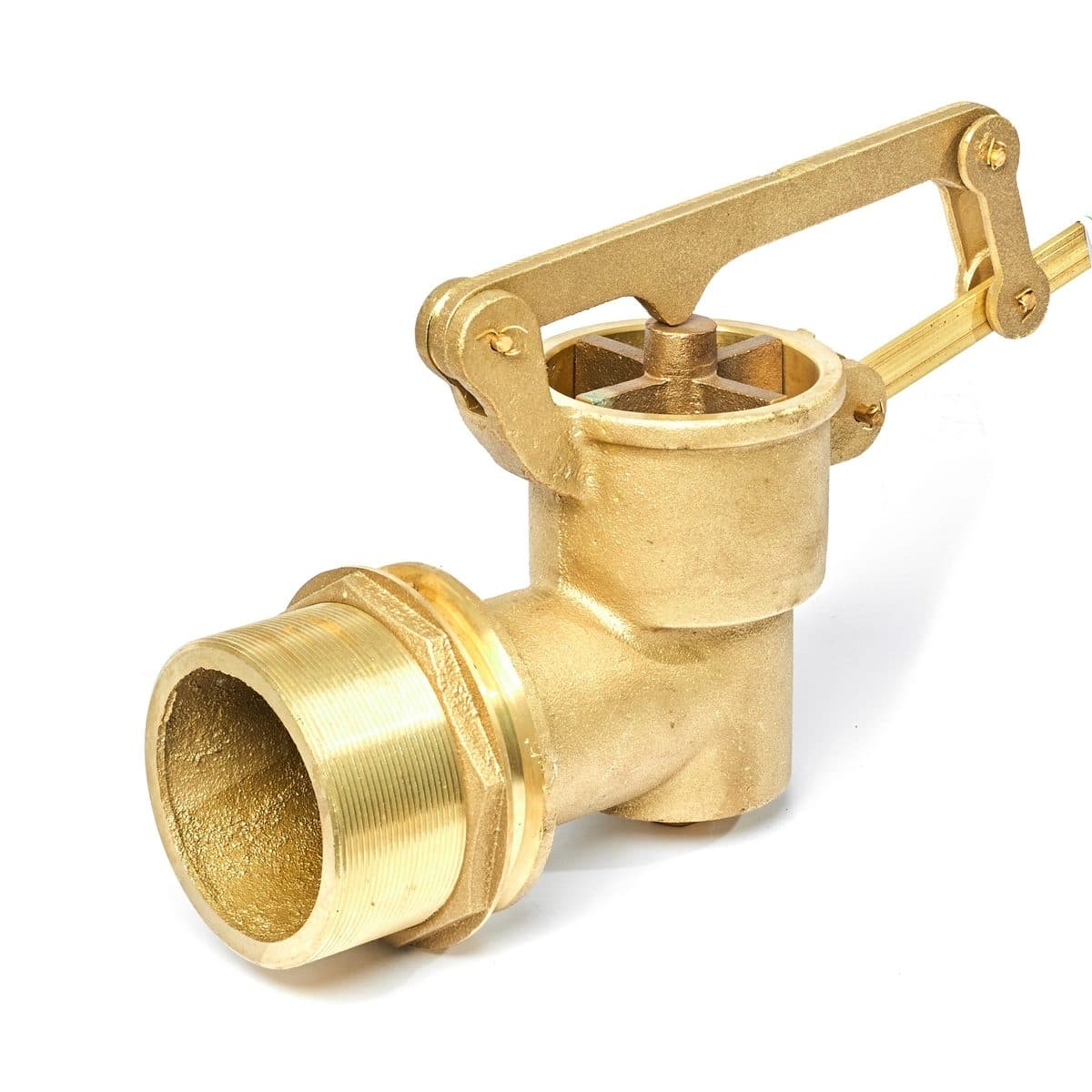 ลูกลอยฉาก สแตนเลส แบรนด์ อาร์เอ็ม (RM) ขนาด 3 นิ้ว ใช้สำหรับติดตั้งกับแท้งค์น้ำ ทำหน้าที่เปิด-ปิดวาล์วน้ำในแท้งค์ ไม่เป็นสนิม